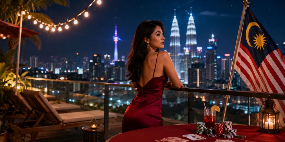 Pengguna Genting Highlands bermain poker dan slot dalam suasana kasino mewah
